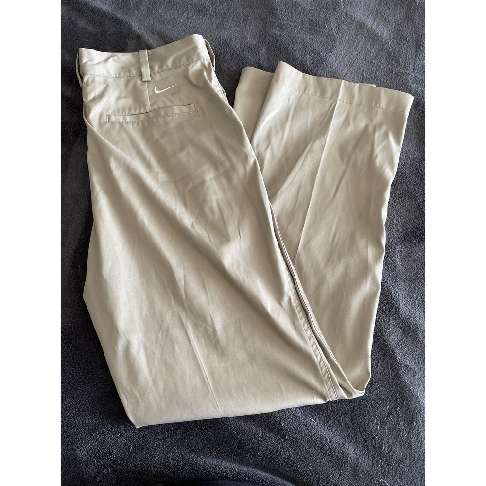 Nike Golf Pants Size 34x32 Tan Khaki Dri-Fit